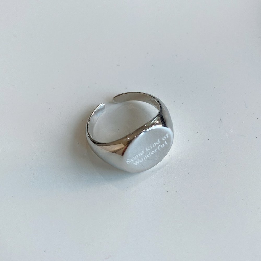 💕 LAST ONE some kind of wonderful Signet Ring Sterling Silver - Picture 10 of 11